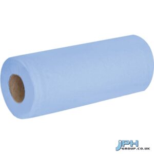 10'' 3 PLY BLUE WIPER ROLLS X24