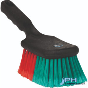 Vikan Vehicle Brush w/Short Handle, 275 mm, Soft/split, Black