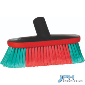 Vikan Vehicle Brush, waterfed, 225 mm, Soft/split, Black