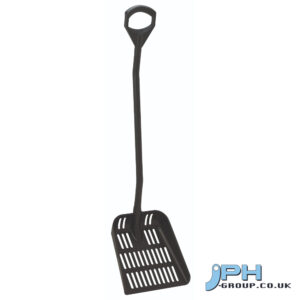 Vikan Ergonomic shovel with drain holes, 350 mm, Black