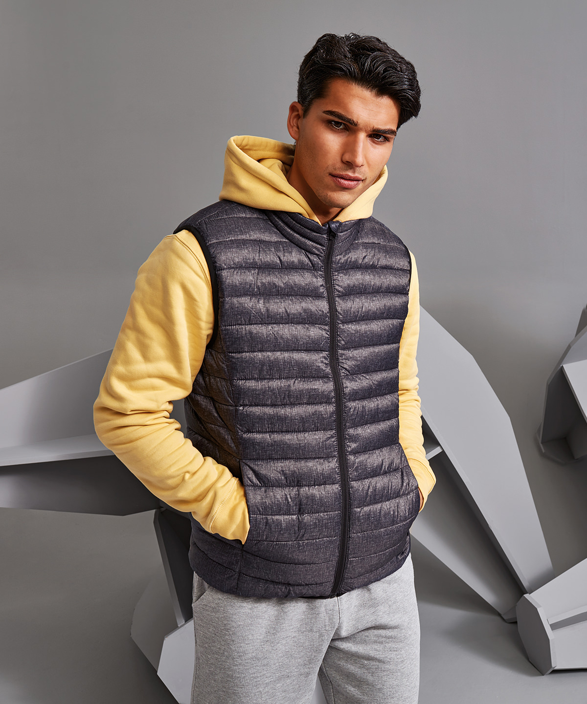 Melange padded gilet - JPH Group