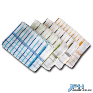 PREMIUM CHECKED TERRY TEA TOWEL PACK 10