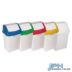 50 LITRE SWING BIN & COLOUR LID