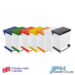 PEDAL BIN ENCLOSED FIRE RETARDANT 36L