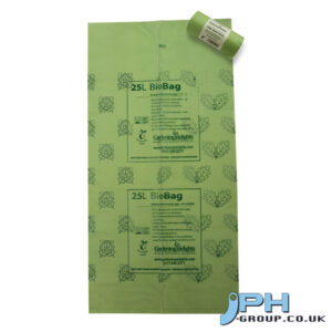 25 LITRE BIODEGRADABLE & COMPOSTABLE BAGS