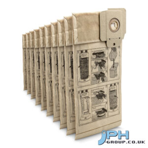 PAPER FILTER BAGS (PACK OF 10) FOR CV 30/1, CV 38/1, CV 38/2, CV 48/2