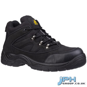 AMBLERS FS151 VEGAN MID BOOT BLACK