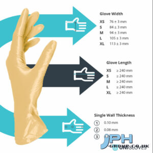 FANCY GOLD NITRILE GLOVE POWDER FREE 10 X 100
