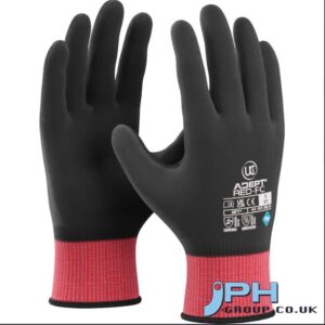 ADEPT RED FULLY COATED GLOVE X 10